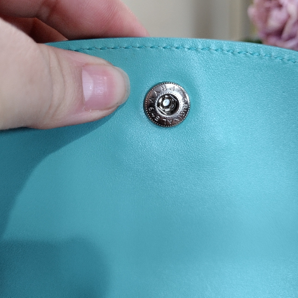 Longchamp Turquoise phanter print canvas and leather limited edition - Picture 9 of 17